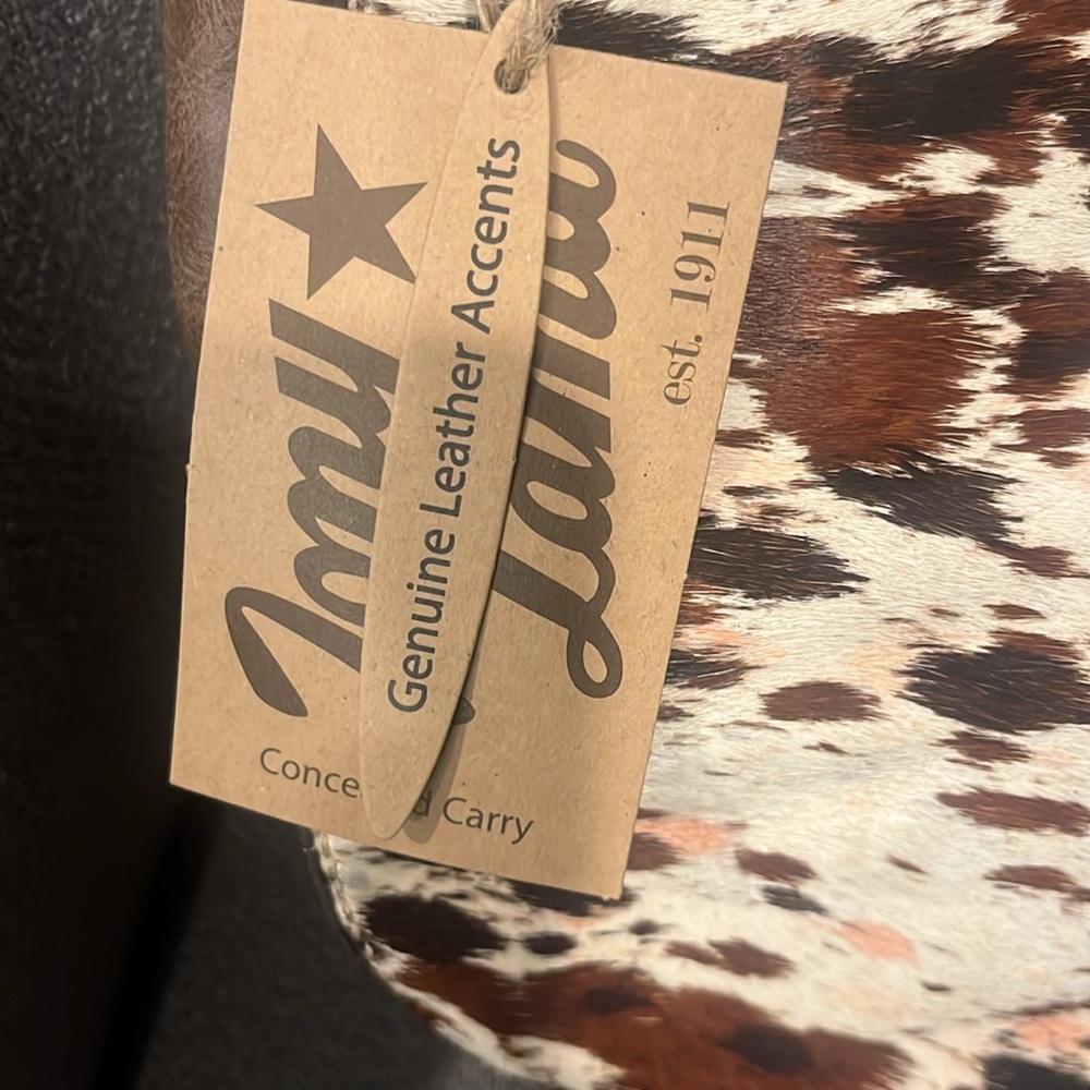 TONY LAMA COWHIDE LEATHER CONCEALED BAG - Picture 2 of 12